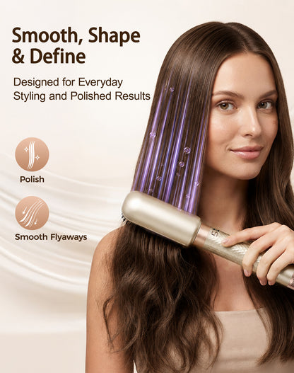 opcal 7-in-1 Air Styler & Hair Dryer Brush, 170,000 RPM High-Speed Multi Styler with Auto Wrap Curlers, Ionic Blow Dryer Brush, Volumizing & Smoothing Brushes for Fast Drying, Curls & Salon Blowouts