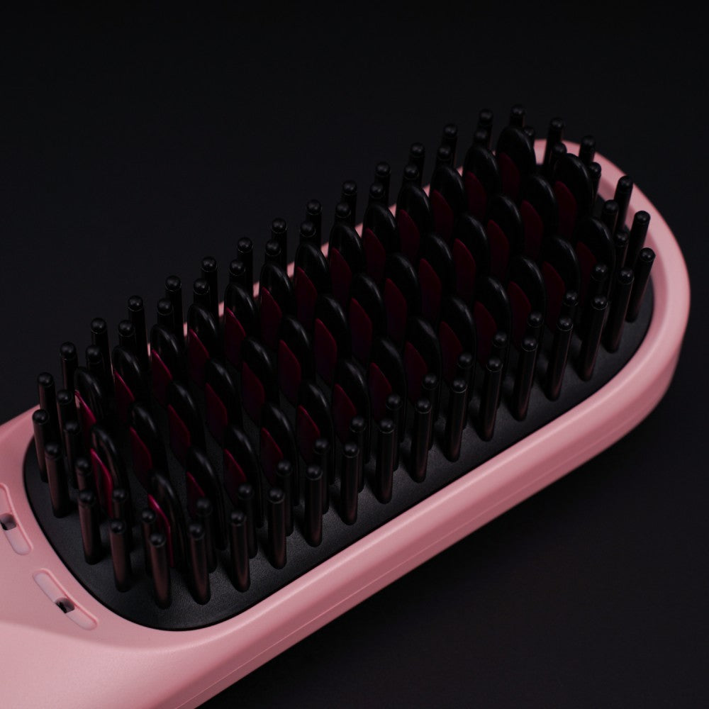 Bopcal Pocket Pro kabelloses Haarglätterbürste (Pink)