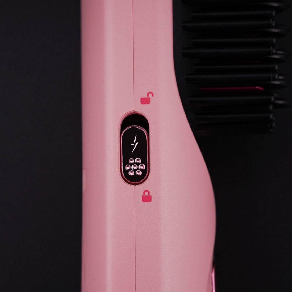 Bopcal Pocket Pro kabelloses Haarglätterbürste (Pink)