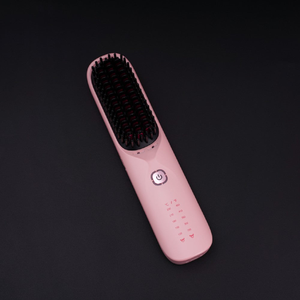 Bopcal Pocket Pro kabelloses Haarglätterbürste (Pink)